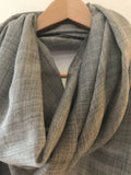 Super Fine Nepalese Cashmere Scarf in Grey
